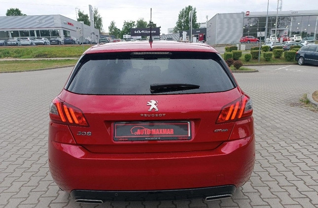 Peugeot 308 cena 51500 przebieg: 166000, rok produkcji 2017 z Góra małe 742